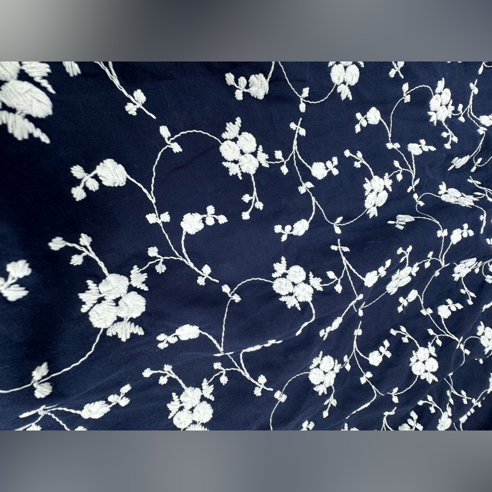 NWT Zara Embroidered Flutter Sleeve Button Down M… - image 4